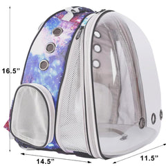 Sac chat halinfer, bulle transparente, vue claire pour votre animal