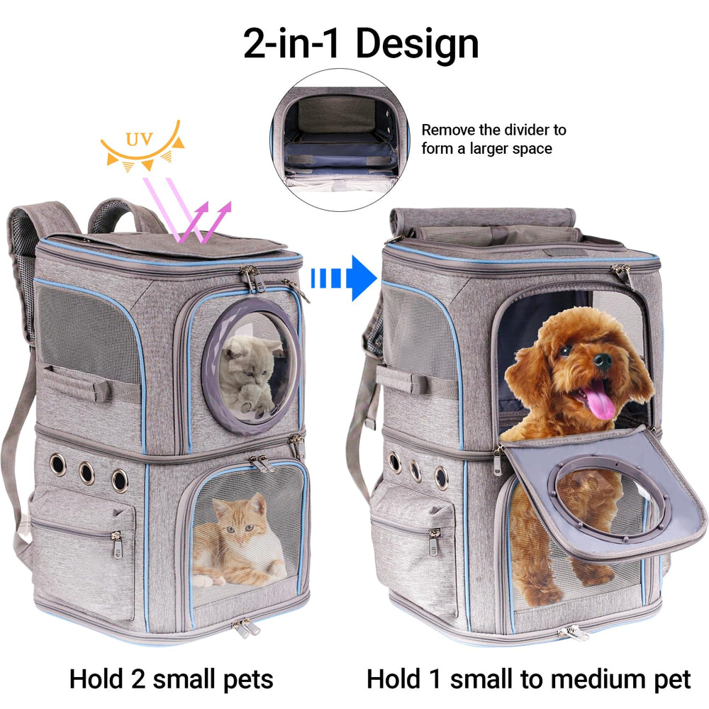 Halinfer sac porte-chat dimensions 15x11x22, ajustement d’un seul animal.