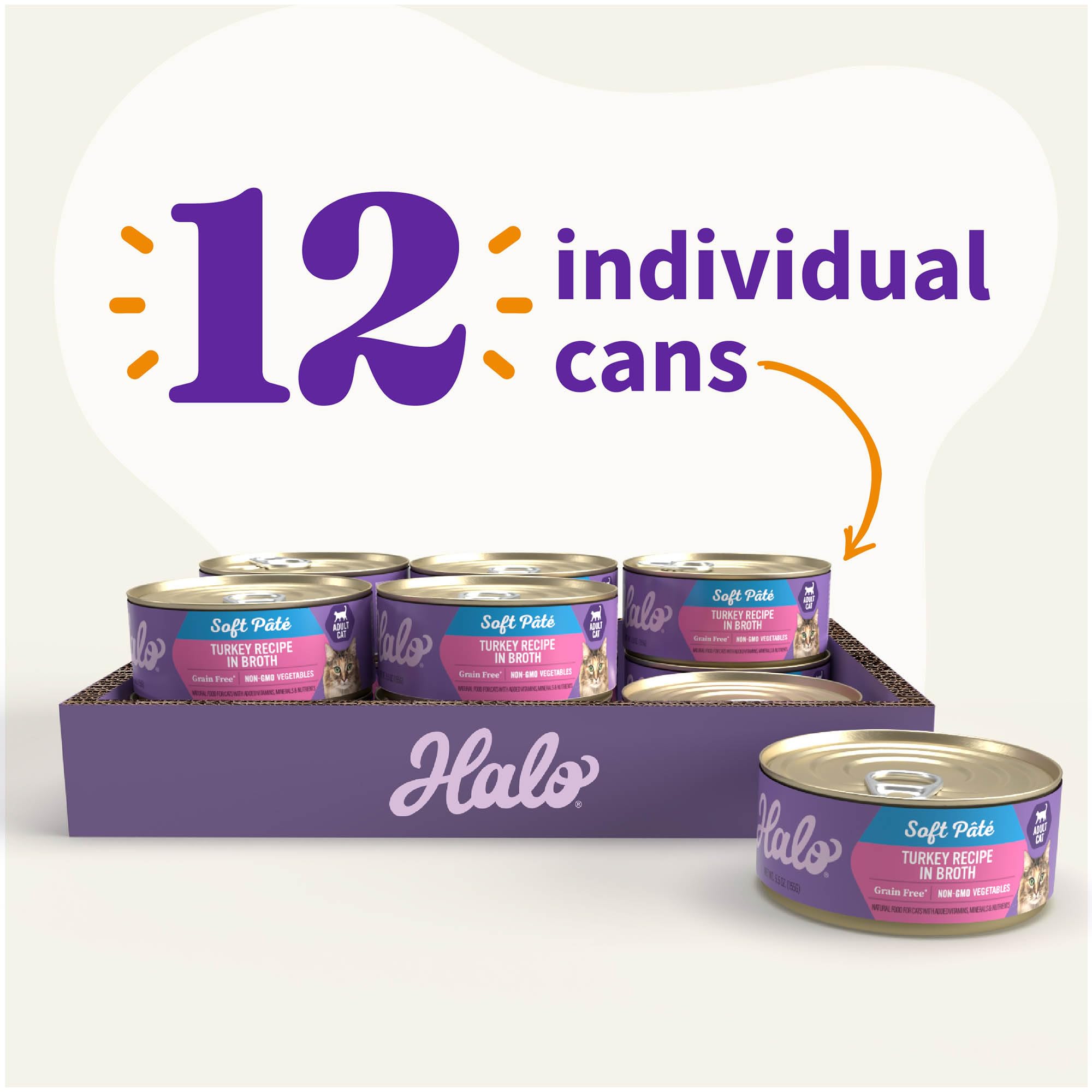 Halo dinde pâté chat arôme appétent : stimule l'appétit lors des repas.