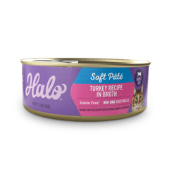 Halo dinde pâté chat bouillon : repas riche et hydratant pour chat actif.