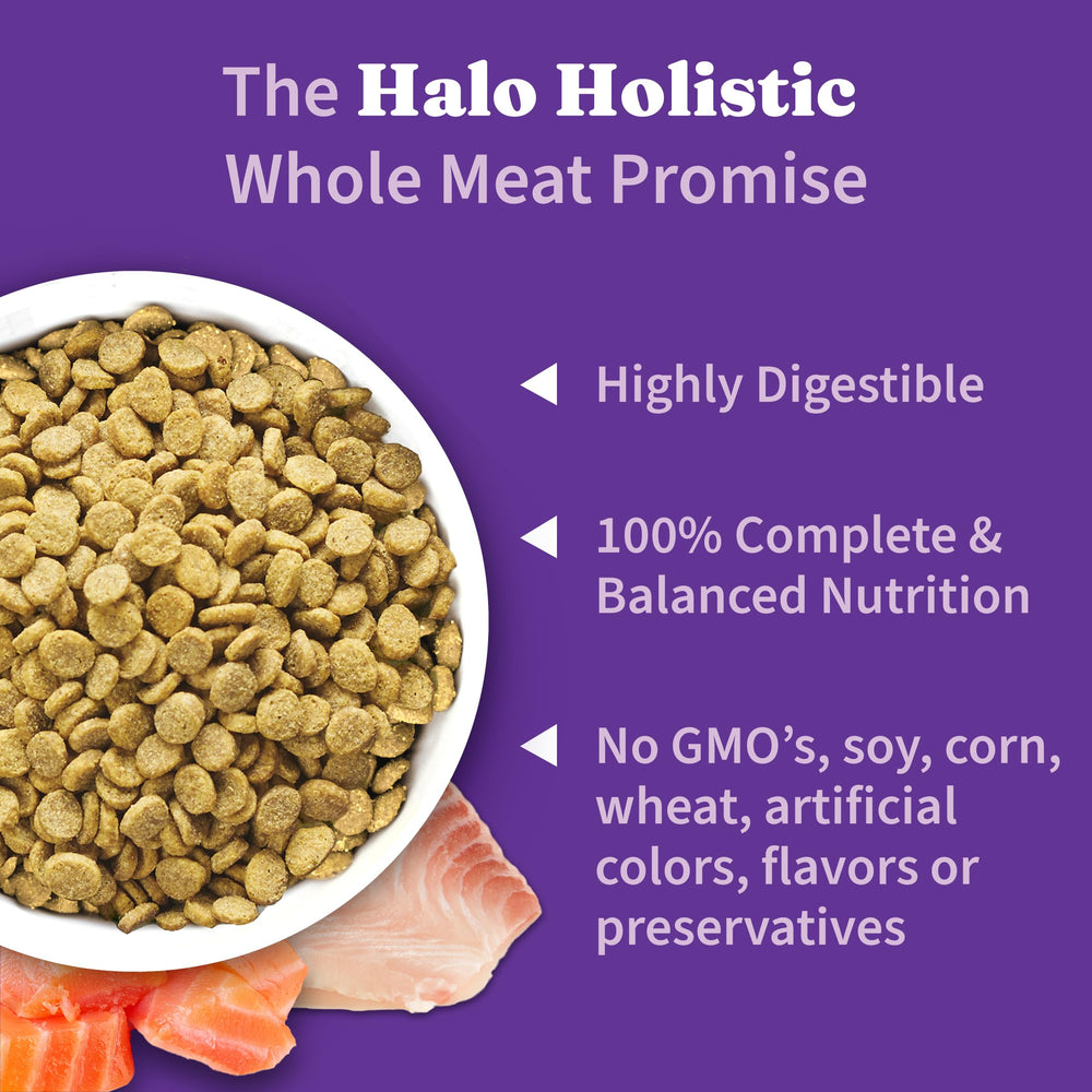 Halo Holistic ingrédients États‑Unis, sans additifs artificiels.