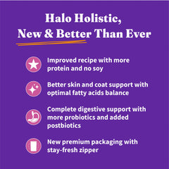 Halo Holistic prébiotiques-probiotiques-postbiotiques: soutien digestif et immunitaire potentiel.
