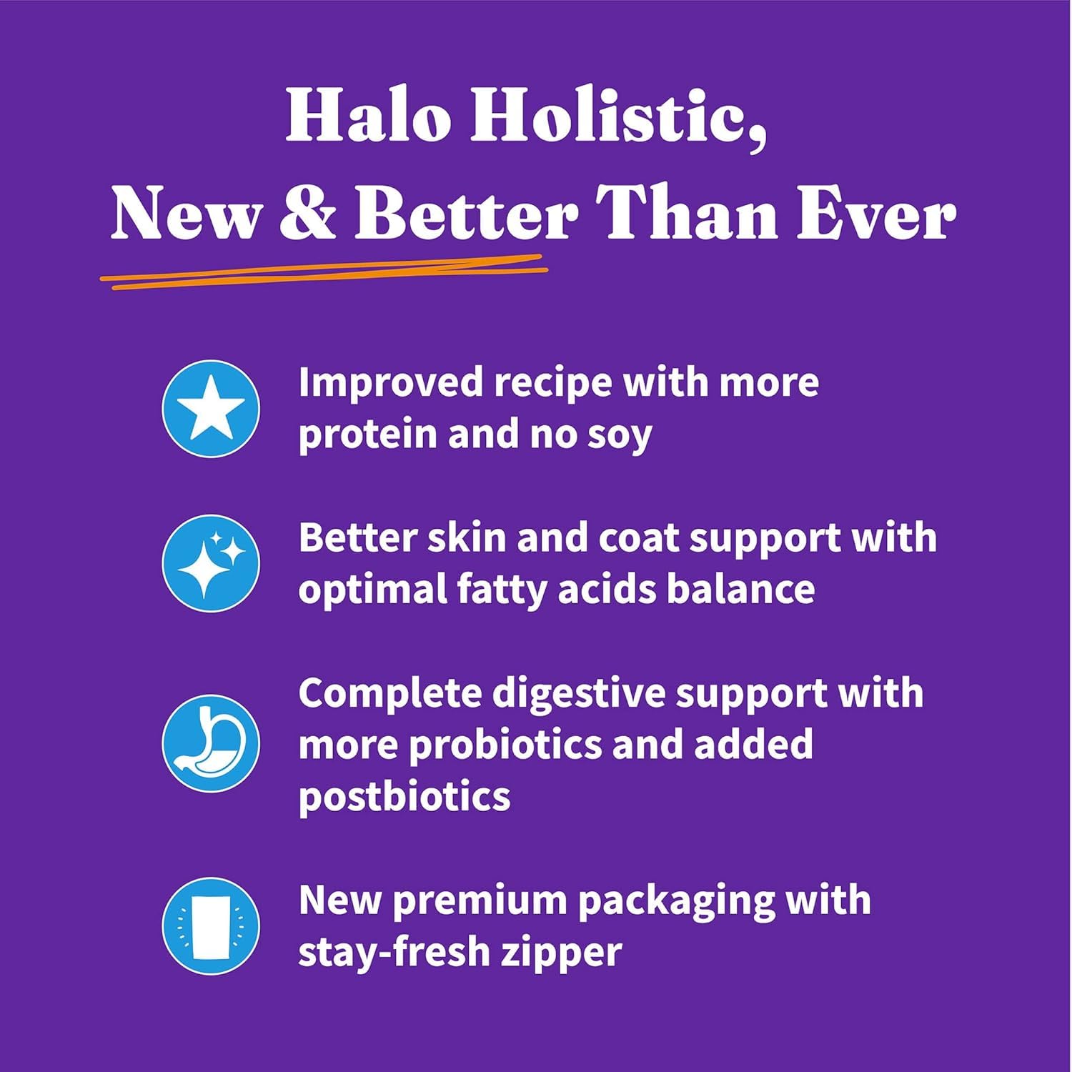 Halo Holistique Chat Produit fabriqué aux États‑Unis, cuisson locale et contrôlée.
