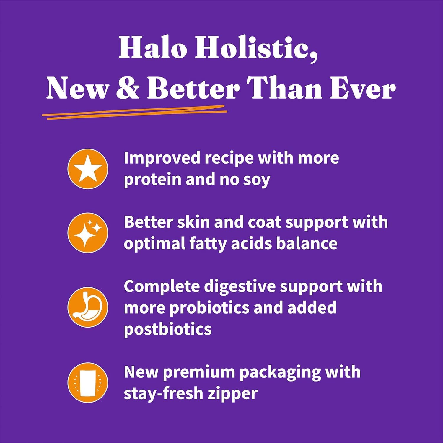 Halo Holistique production aux États‑Unis, traçabilité et contrôle qualité des croquettes.
