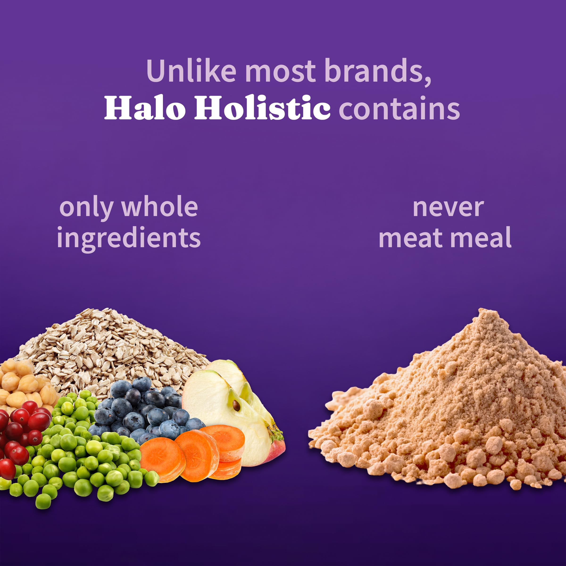 Halo Holistic prébiotiques et probiotiques pour soutien digestif potentiel et immunité.