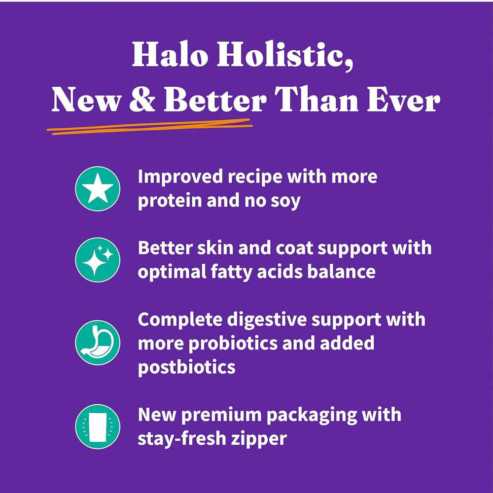 Halo Nourriture Vegan Holistique pour Chien — pratique à emporter lors de déplacements.