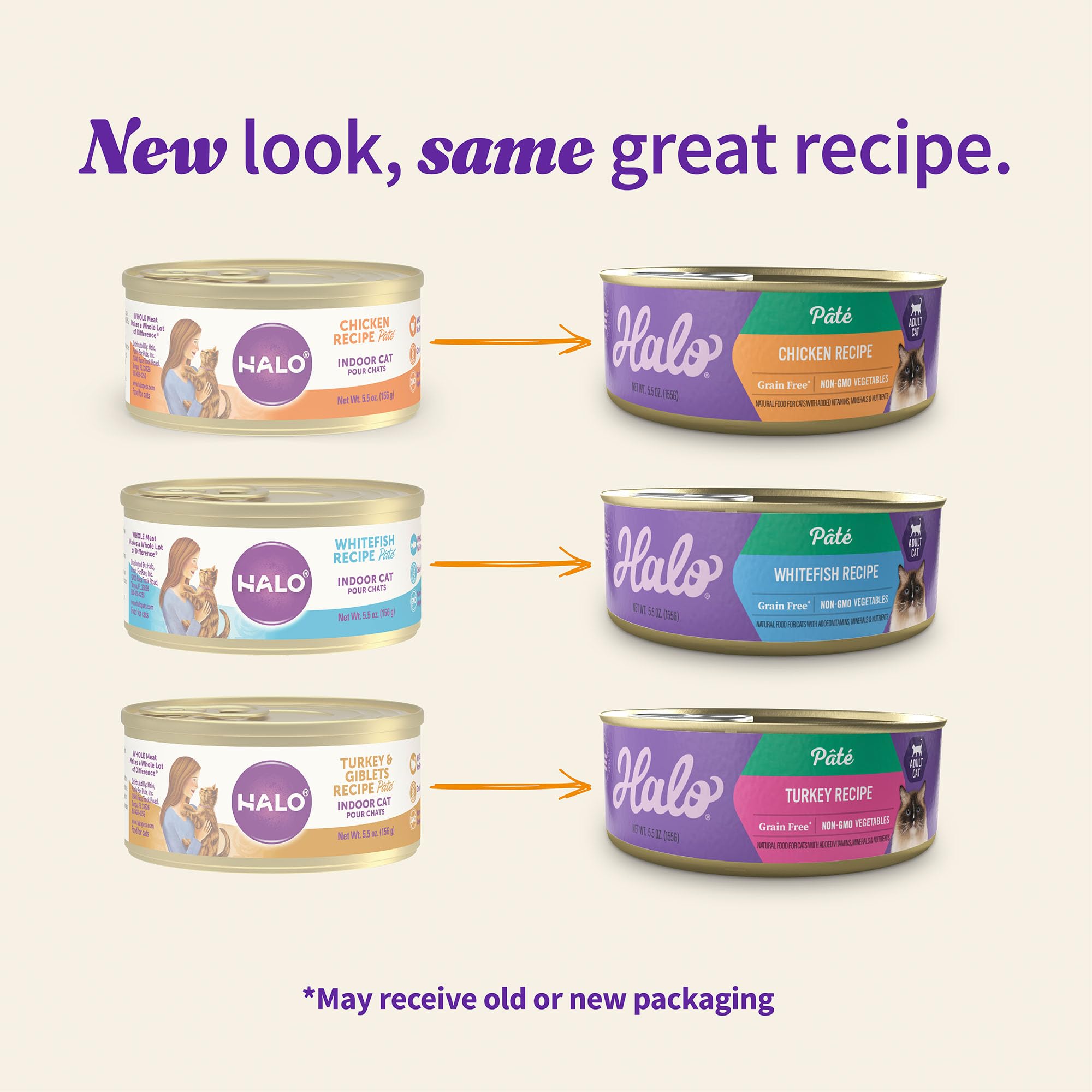 Halo pâté chat texture douce et morceaux légumes: texture agréable qui plaît aux chats.