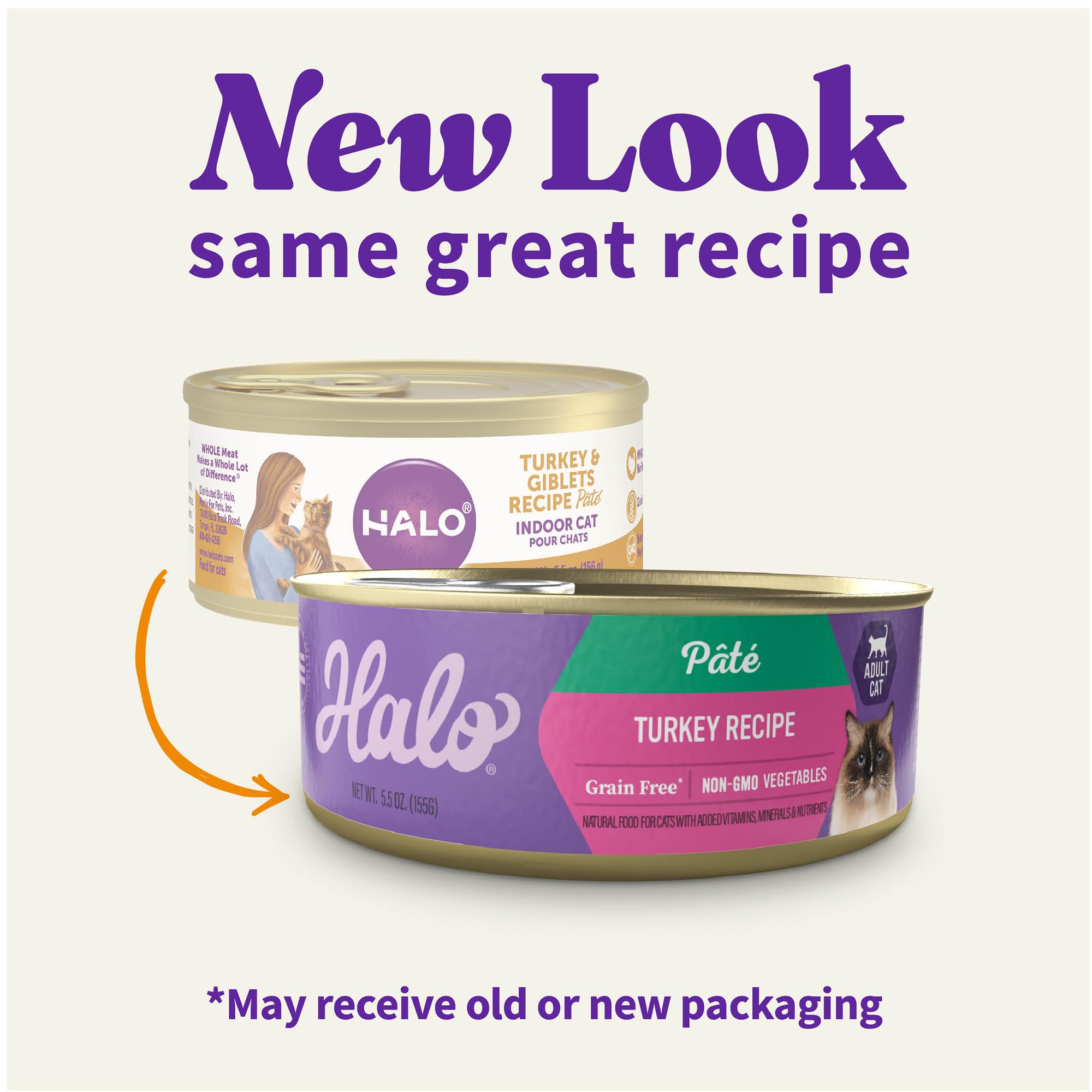 Halo Pâté Chat Texture Onctueuse : texture lisse idéale pour les repas quotidiens.