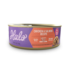 Halo Petite Race alimentation humide chien, boîte 5,5 oz, texture pratique pour petits chiens.
