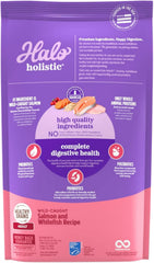 Halo Holistic croquettes chat digestion saine avec prébiotiques et probiotiques