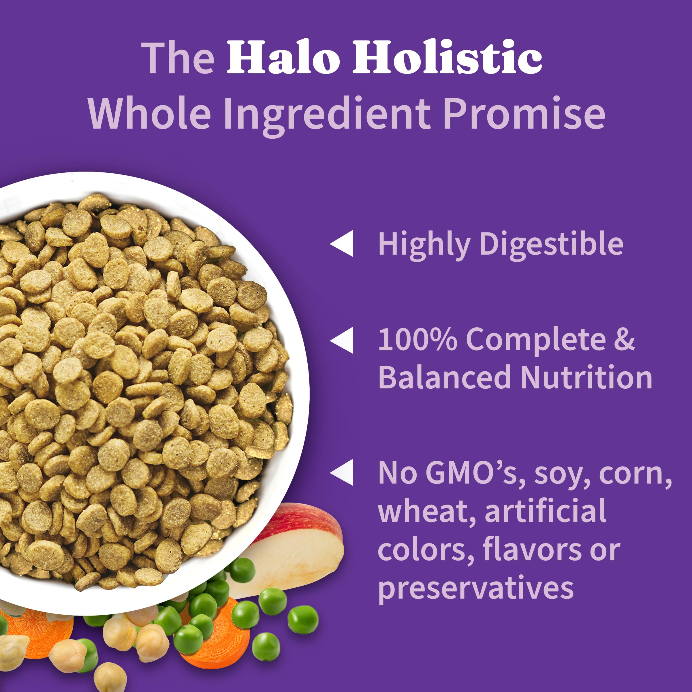 Omega essentiels pour peau et pelage sains grâce à Halo Holistic.