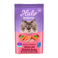 Halo Holistique Saumon et Lieu-Blanc, premier ingrédient poisson entier pour énergie et masse musculaire