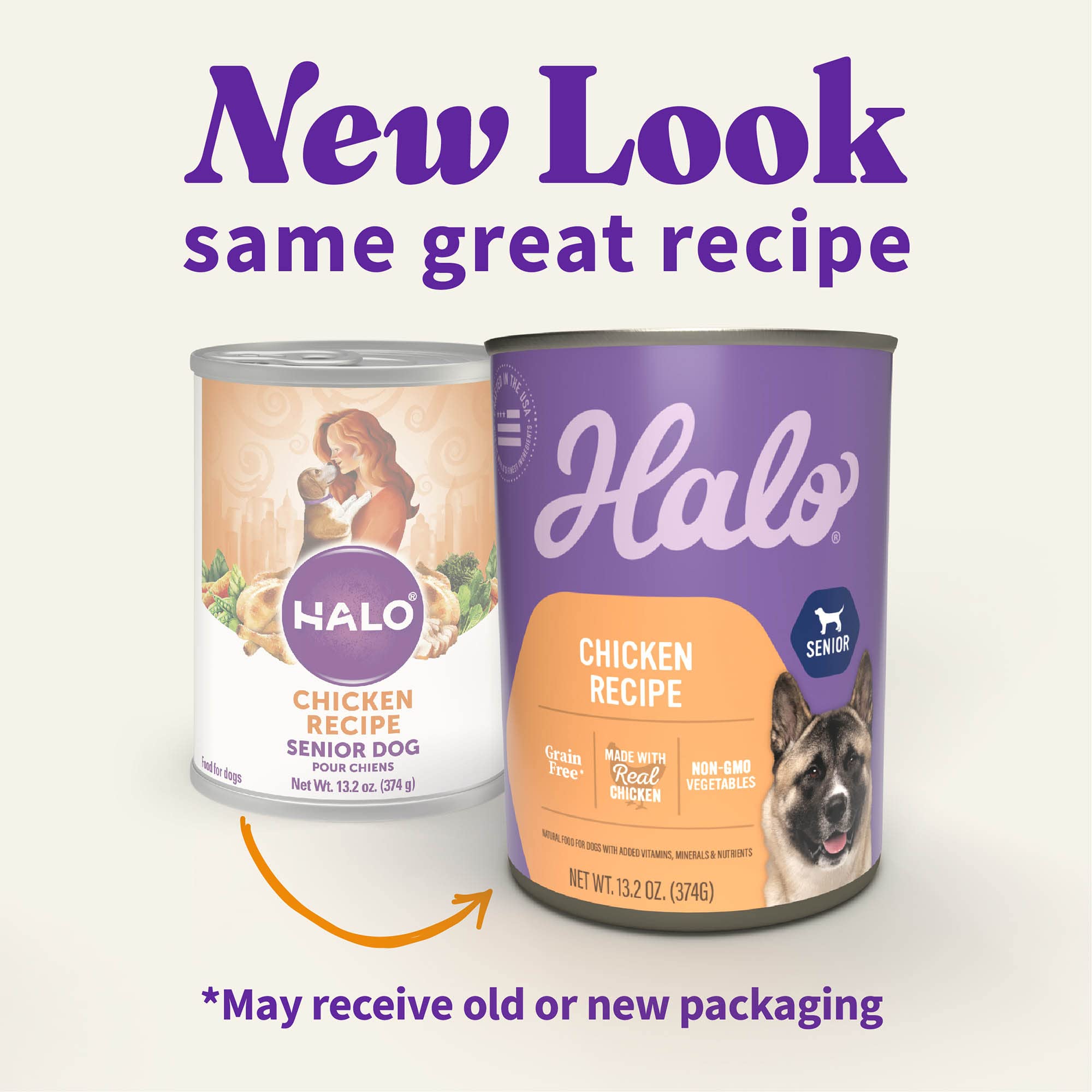 Halo Senior pate-texture sauce : repas savoureux prêt à servir ou à mélanger.
