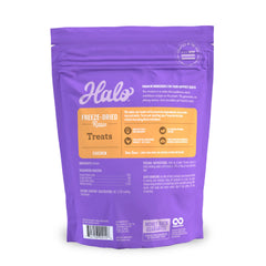 Halo un seul ingrédient poulet lyophilise, snack simple et pur