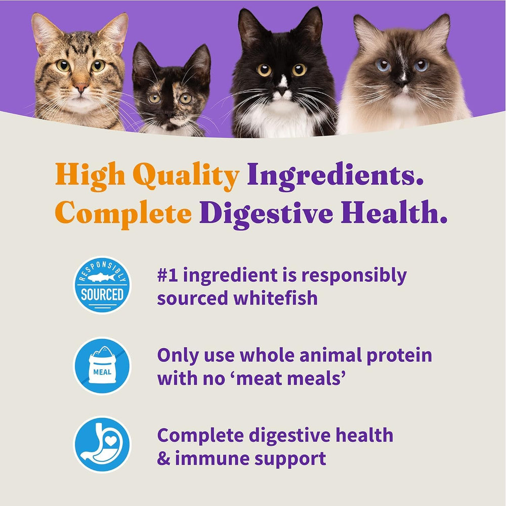 Halo Whitefish Formule digestion sensible, agréable pour votre chat.