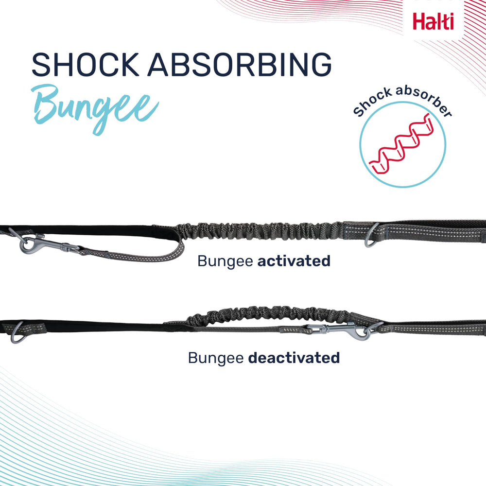 Halti Anatomy clips aux deux extrémités offrant polyvalence et contrôle renforcé.