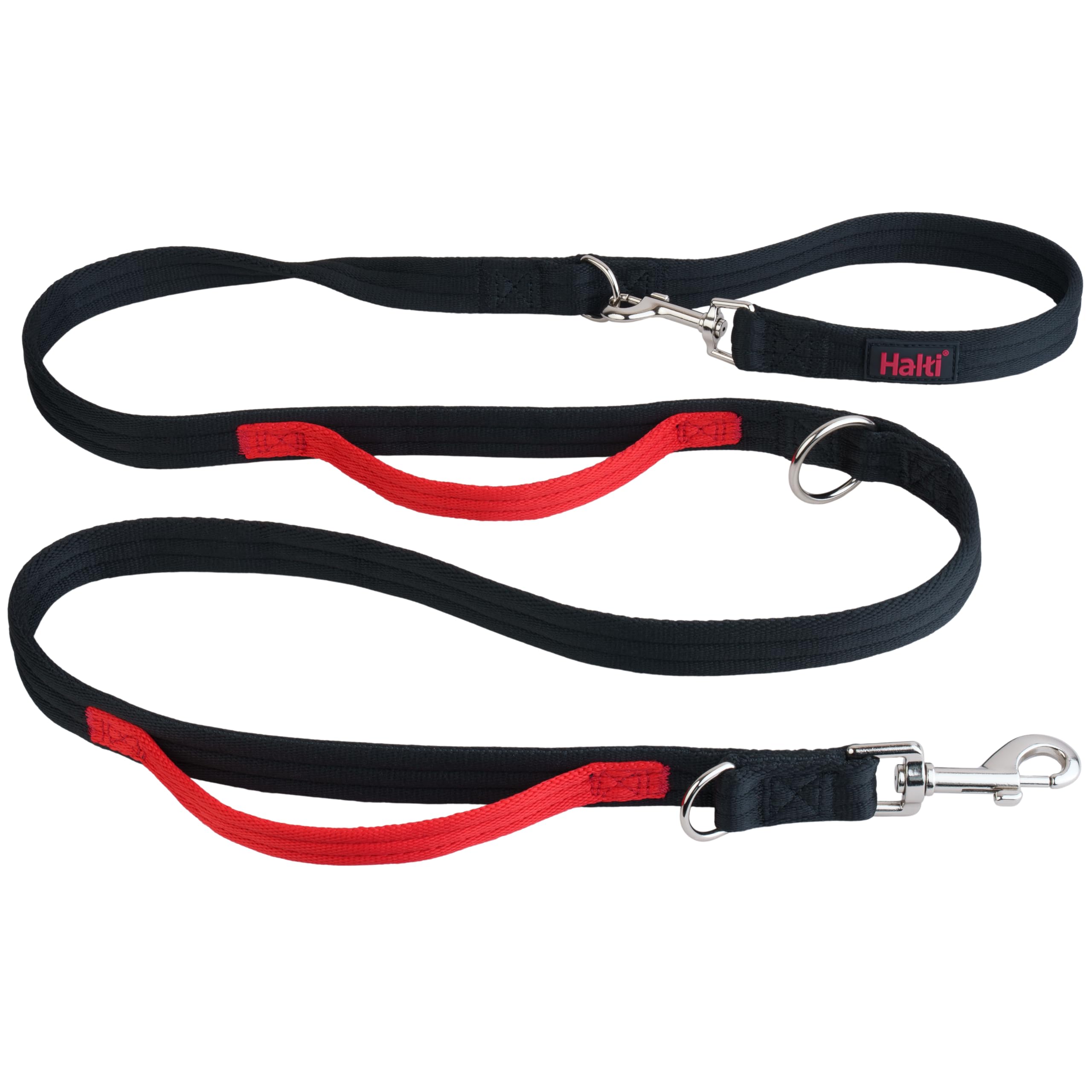Halti Control Leash avec poignées doubles pour un contrôle rapproché lors des promenades et entraînement.