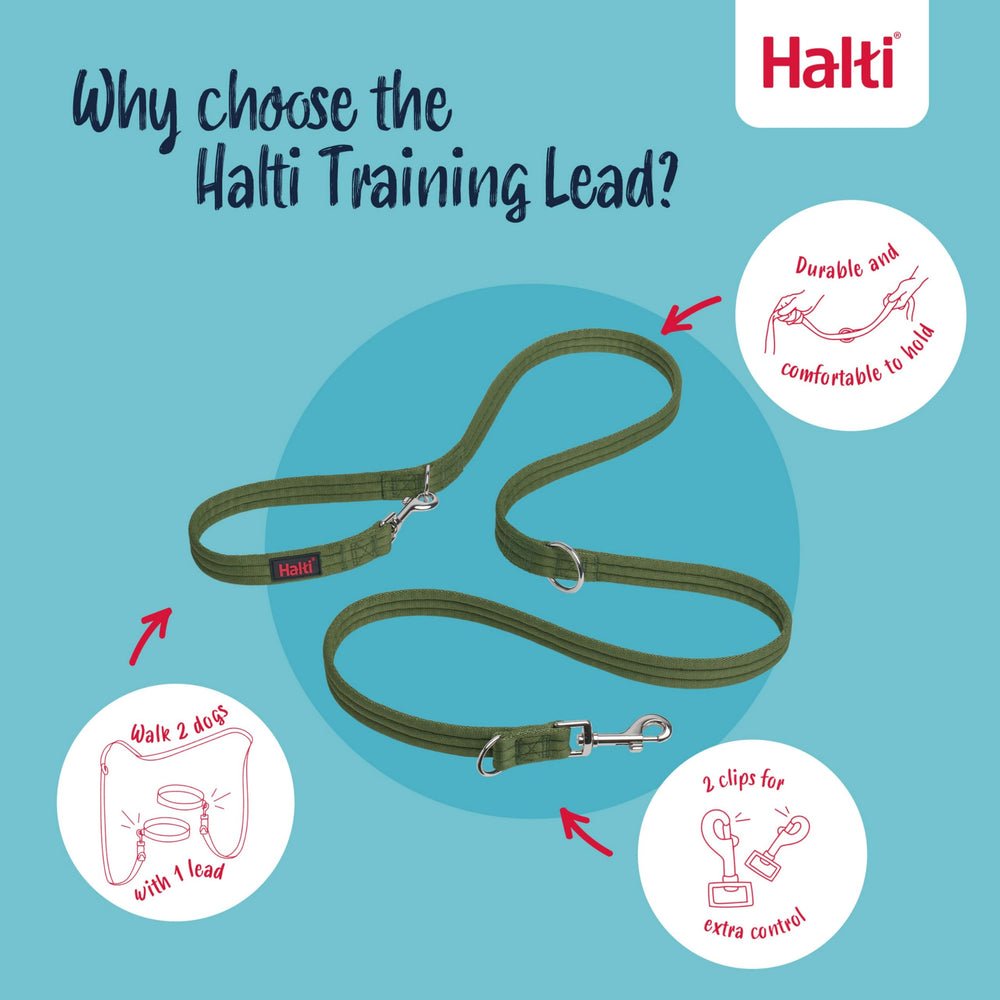 Halti Laisse Entrainement Longueurs Multiples – s'adapte à différentes distances et situations.