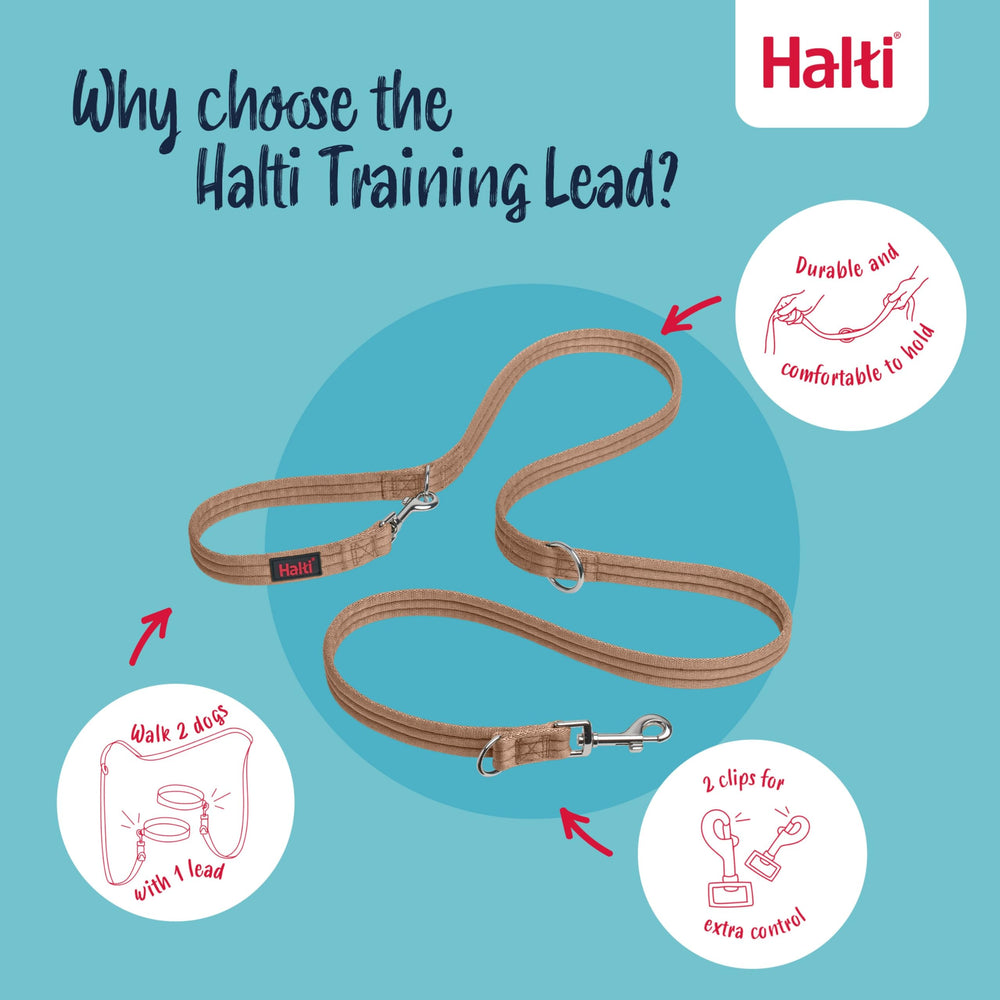 Halti Training Leash, matériau léger et durable, idéale pour promenades.
