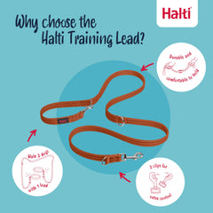 Halti Training Leash longueur ajustable pour s'adapter à chaque séance.