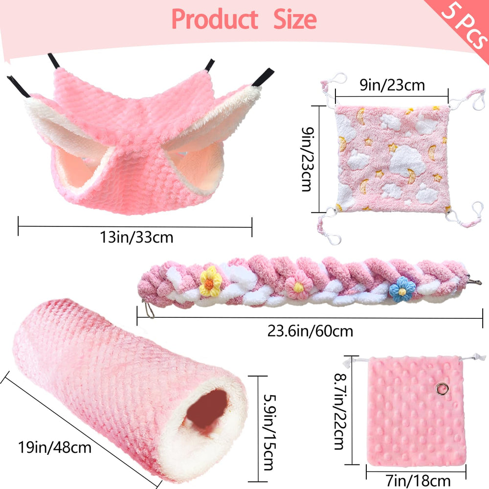 Hamiledyi accessoires-cage-petits-animaux : ensemble polyvalent et facile à nettoyer.