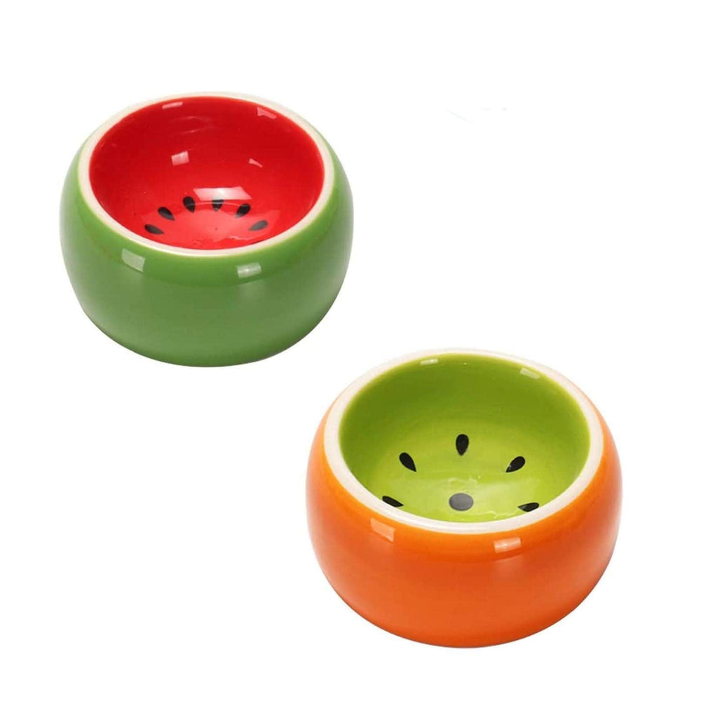 Hamiledyi bol céramique hamster, bol 2 pièces, surface lisse et facile à nettoyer.