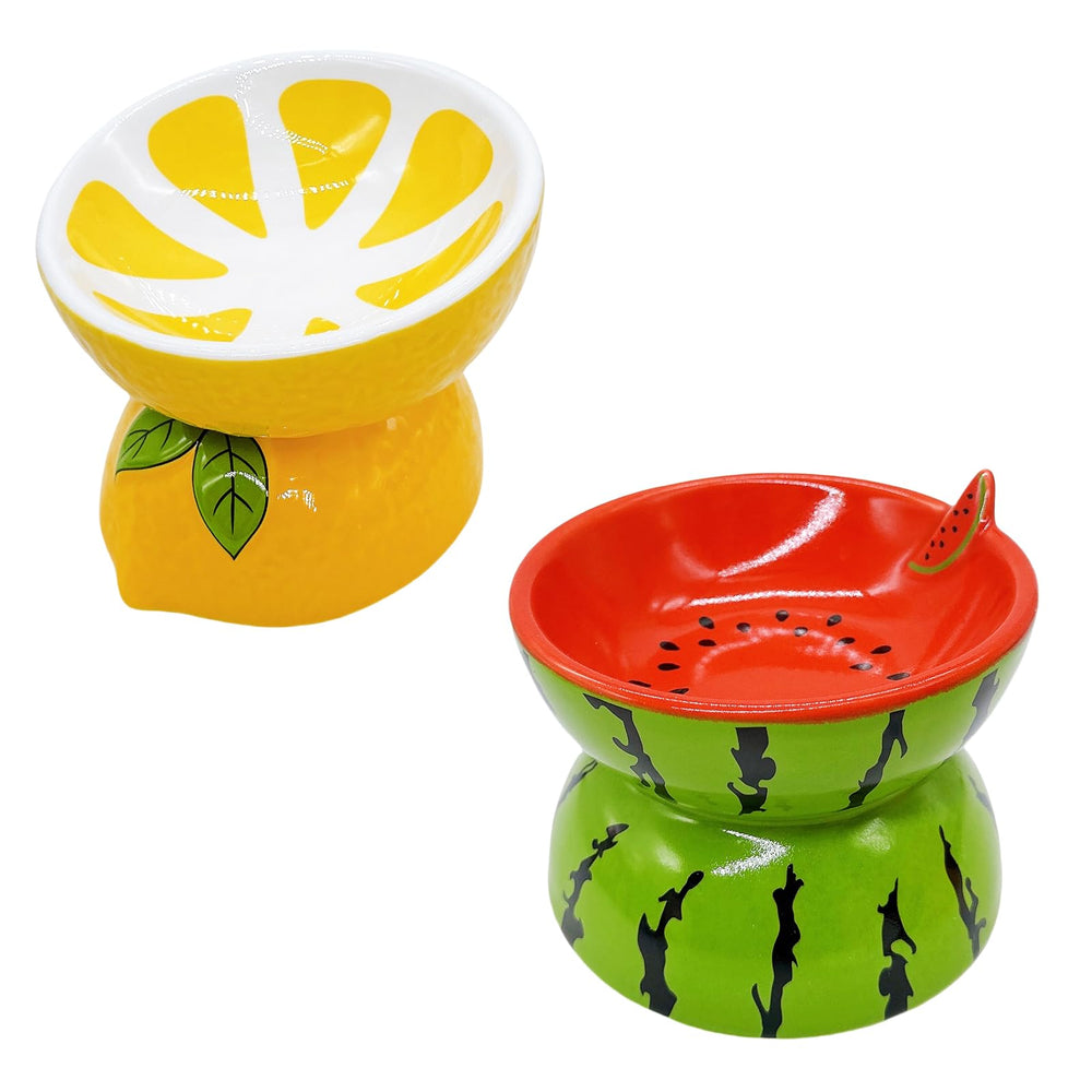 Hamiledyi bol chat design motif pastèque et citron original.