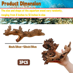 Hamiledyi branche bois flotte terrarium, decor naturel pour reptiles
