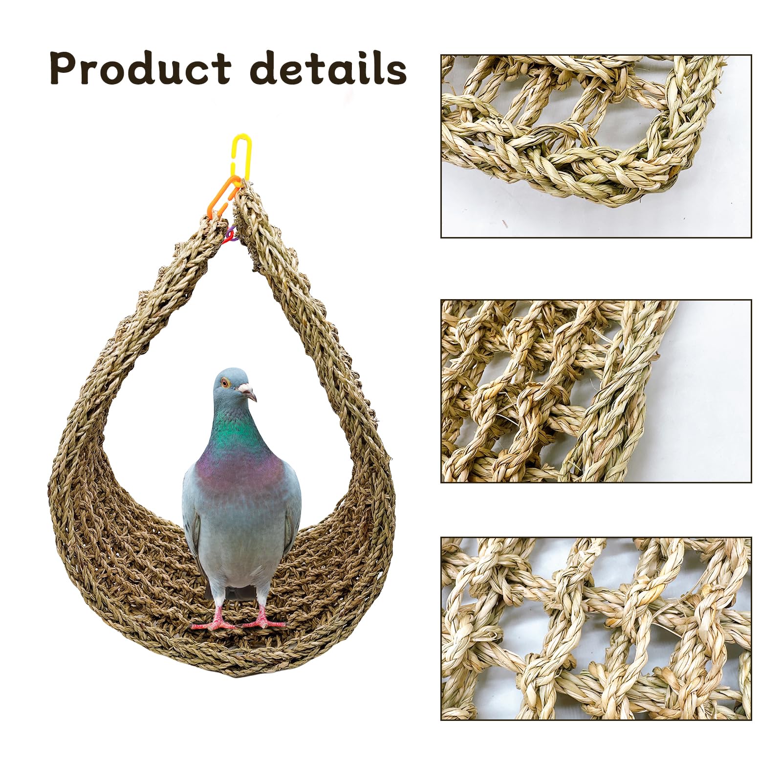 Hamiledyi crochets faciles à accrocher pour cage et personnalisation