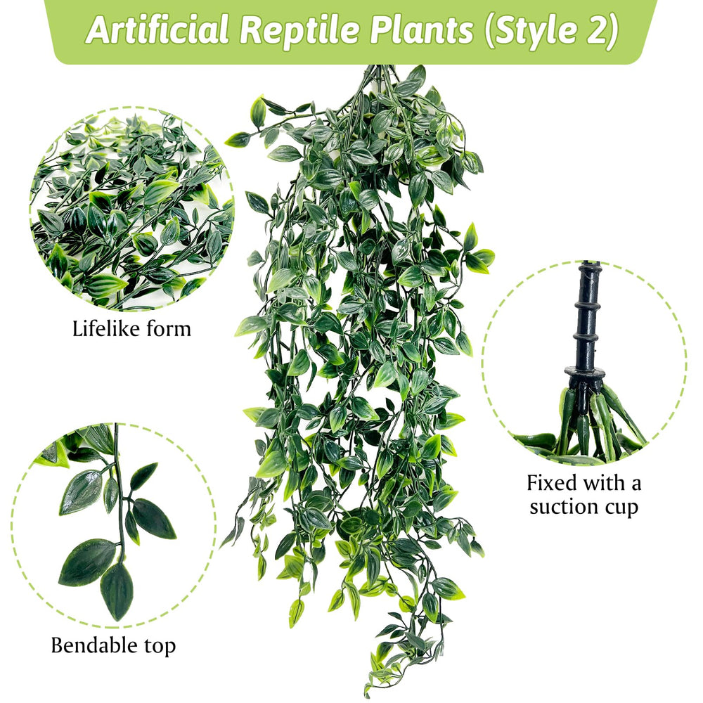 Hamiledyi feuillage vert reptile grand, offre une touche de verdure et de repos visuel.