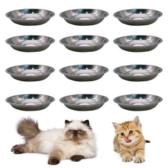 Hamiledyi gamelle inox pour chat, plat sûr et durable pour repas quotidiens.