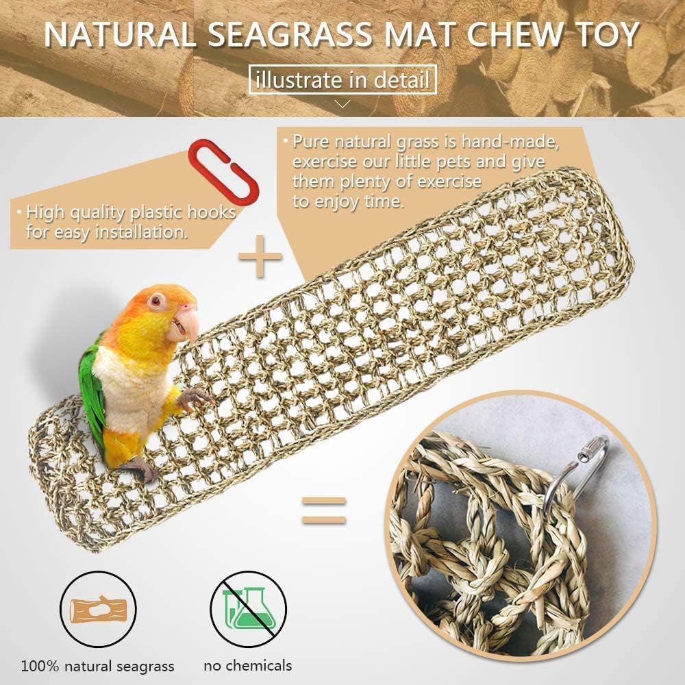 Hamiledyi hamac grimpant seagrass, surface confortable pour jeu et exercice.