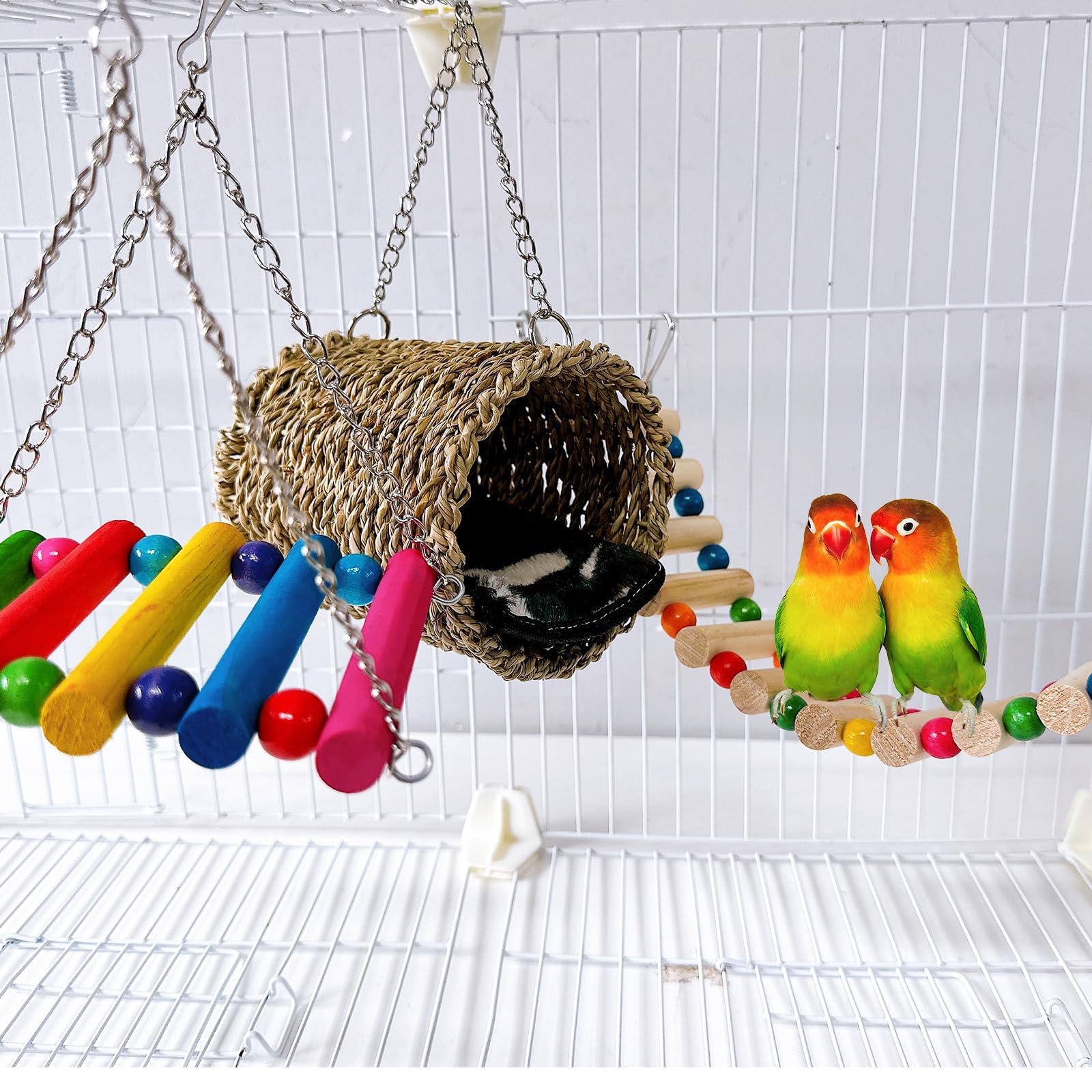 Hamiledyi hamac en paille naturelle, décor chaleureux et durable