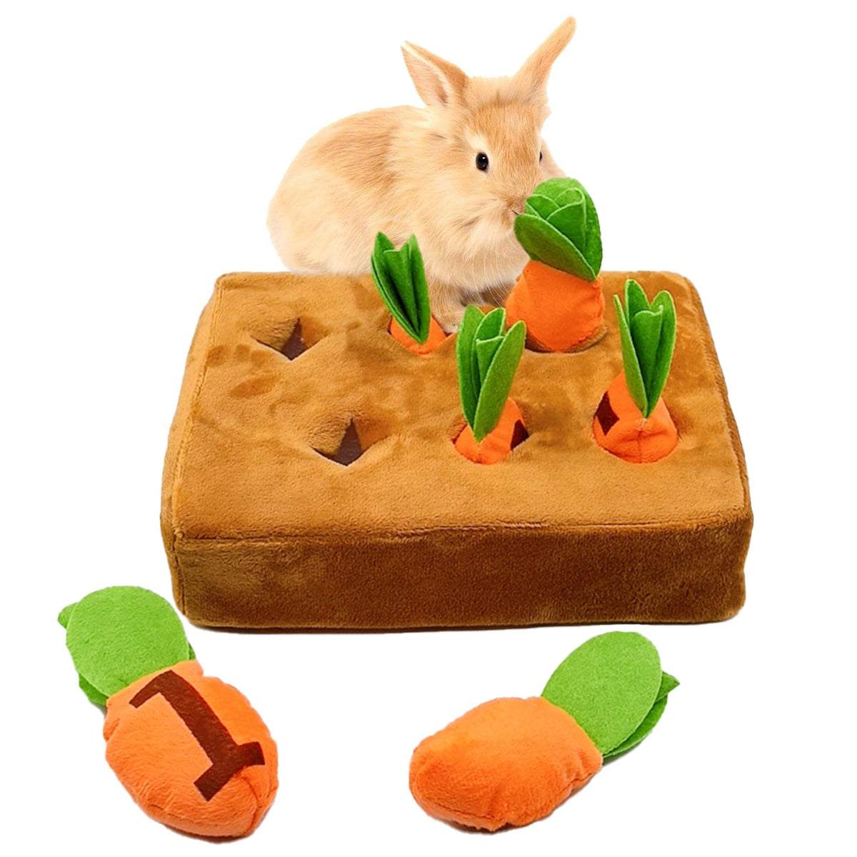 Hamiledyi jouet forage lapin, base et carotte, stimulation de l'exploration.