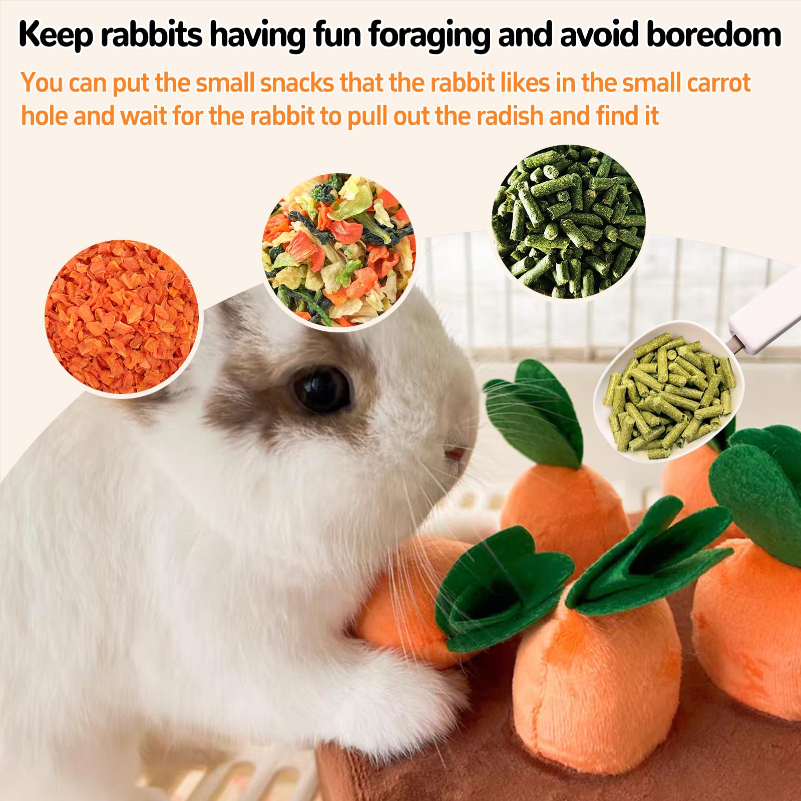 Hamiledyi jouet peluche lapin, conçu pour sessions calmes et câlins.