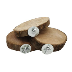 Hamiledyi perche en bois naturel pour cage, surface douce et confortable.