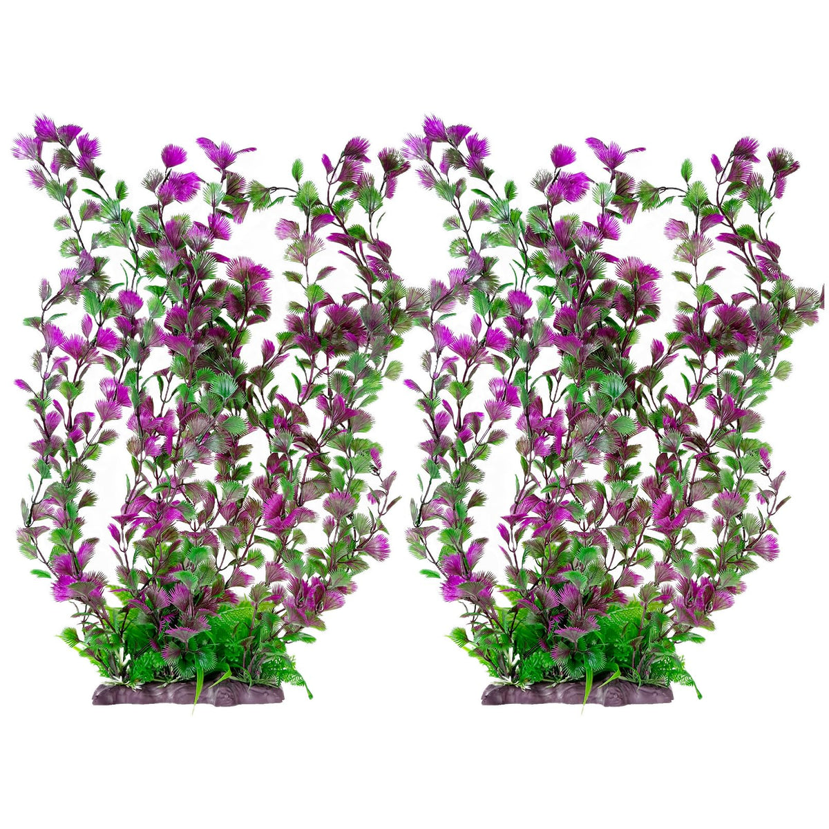 Hamiledyi plante aquatique haute 20,4 pouces avec base céramique stable pour un maintien sûr.