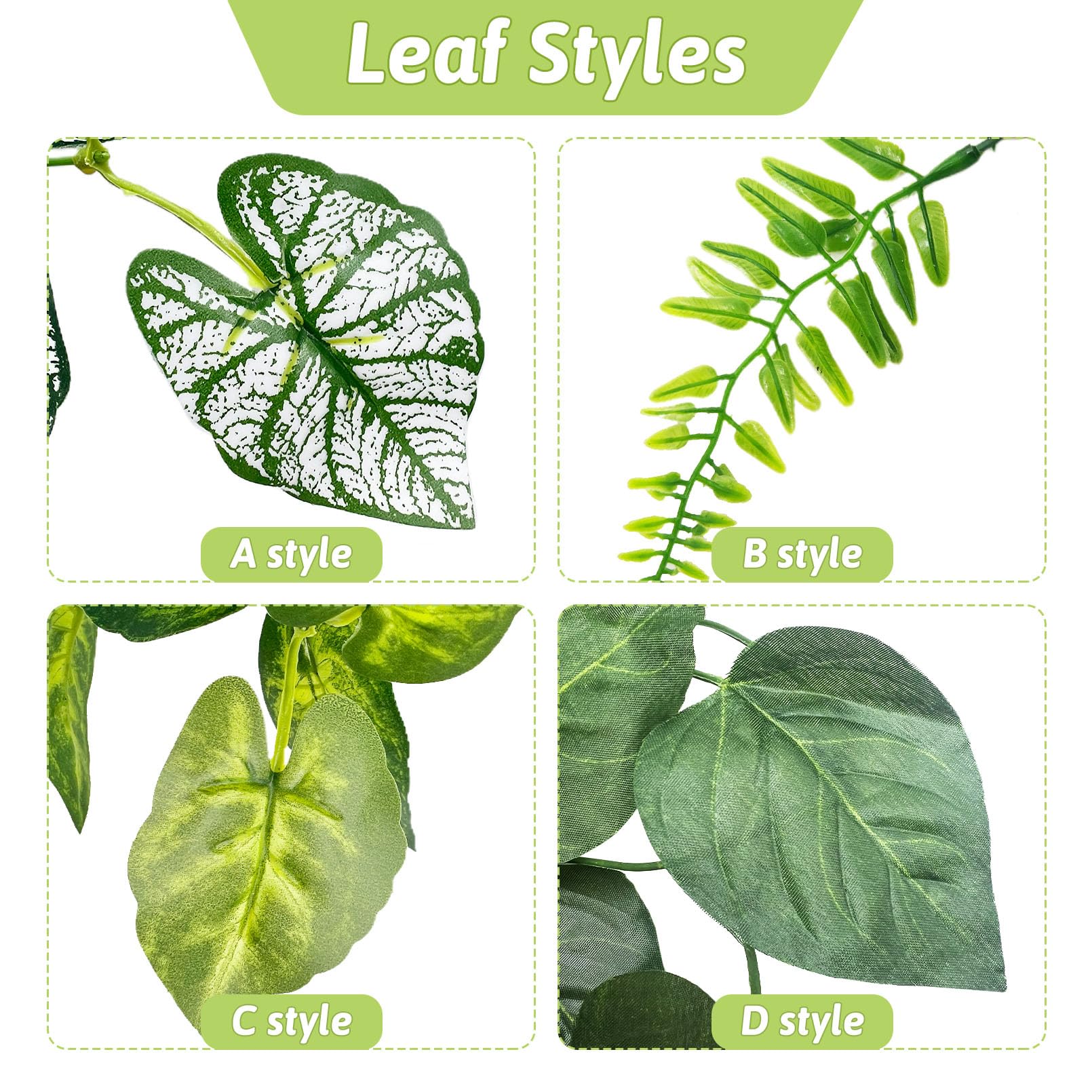 Hamiledyi feuilles vertes détaillées, naturel renforcé et entretien simple.