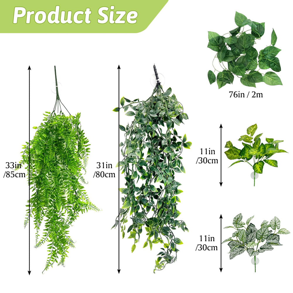 Hamiledyi plante terrarium suspendue grande feuille style b, ajoute un point d’ombre naturel.