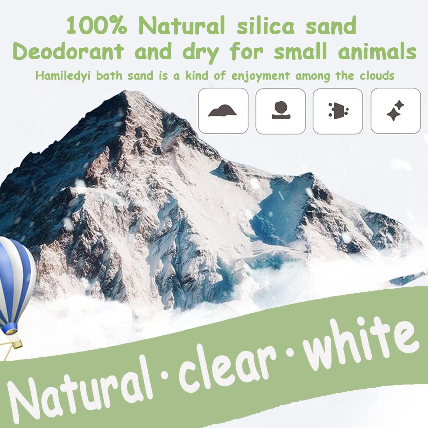 Hamiledyi sable-bain gerbil: sable fin absorbant pour une expérience confortable