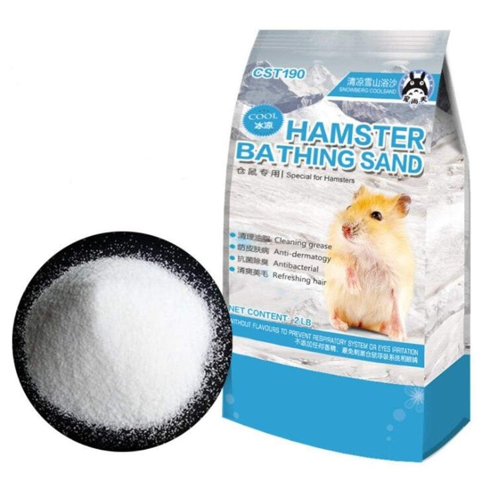 Hamiledyi sable-bain hamster-desert: texture douce et protection des pattes pour le toilettage