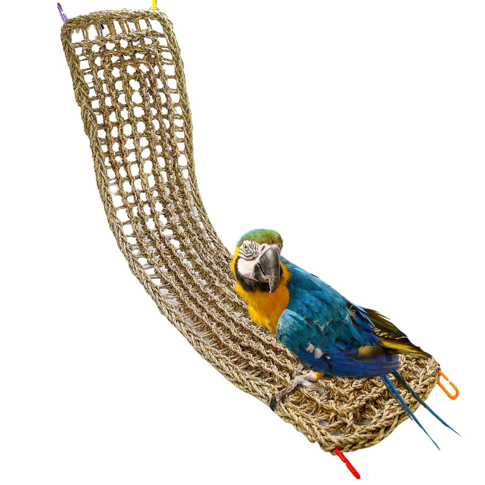 Hamiledyi tapis herbe de mer pour cage, surface de repos et jeu