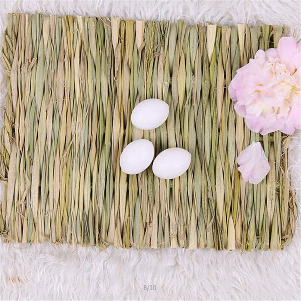 Hamiledyi tapis herbe tissé – accessoire écologique et naturel pour cage.
