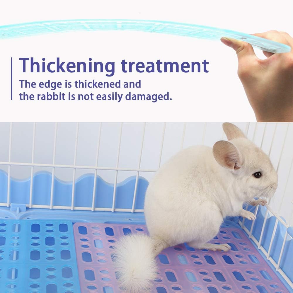 Hamiledyi tapis-pieds cage lapin rose fixation sûre sur grille