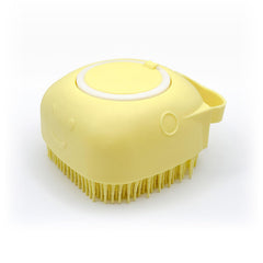 Brosse HamInWay pour chien avec shampoing intégré, lavage en une étape.
