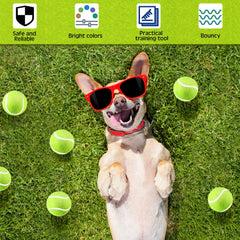 Balle Hanaive tennis petit format 2 pouces adaptée petits chiens