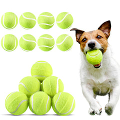 Balle Hanaive tennis chien jaune, 2 pouces, idéale pour l entraînement