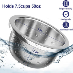 Bols en acier inox handrong reglables pour un nettoyage facile