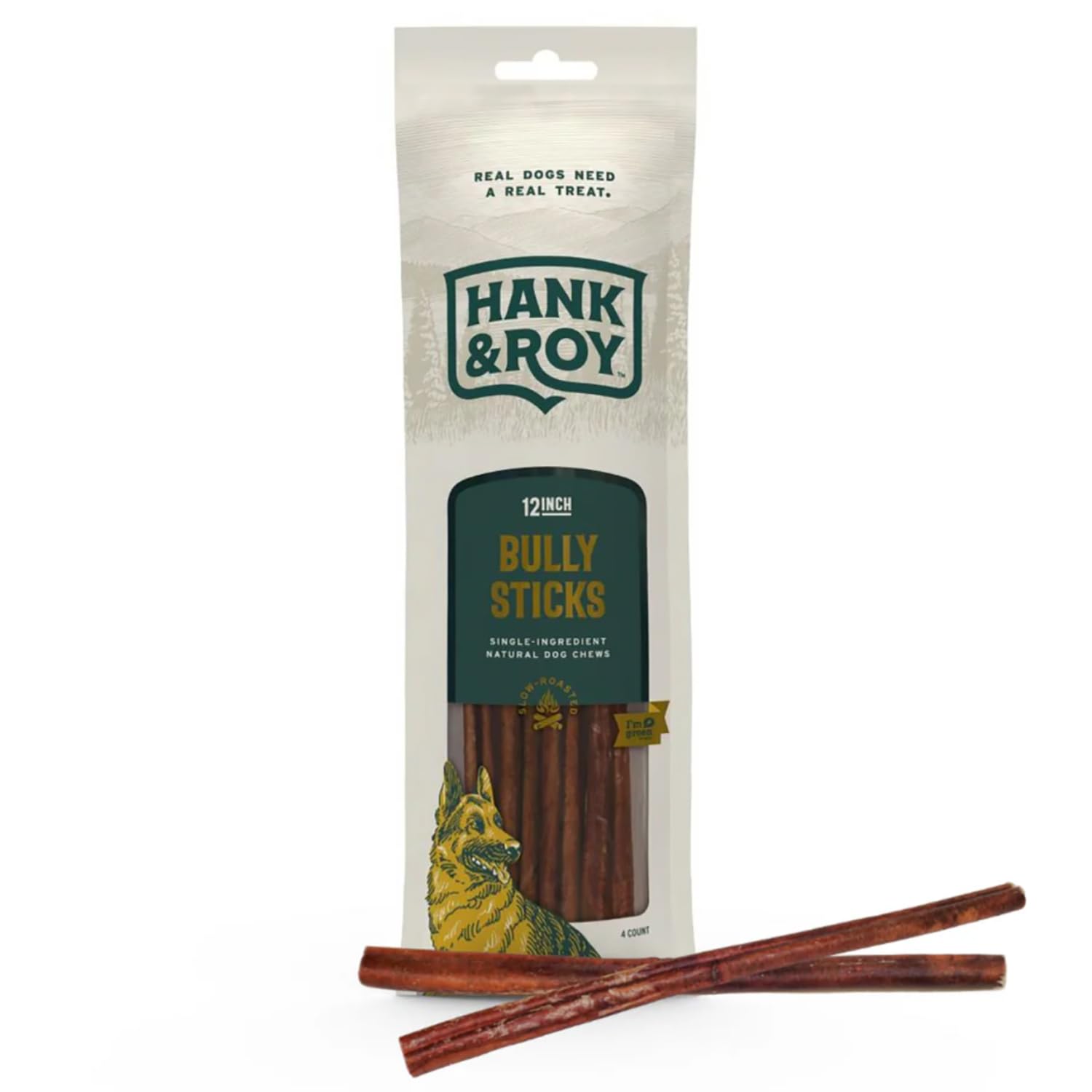 Lot de bâtons de pizzle Hank & Roy, emballage prêt à offrir.