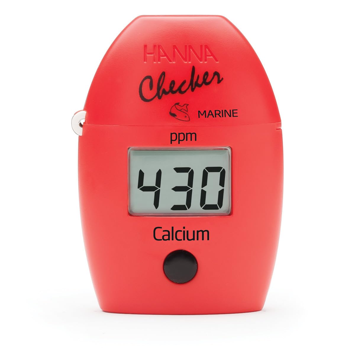 HI758 Calcium Checker affichant le calcium en ppm sur l'écran pour un contrôle précis.